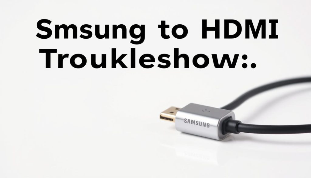 Samsung USB-C to HDMI Not Working